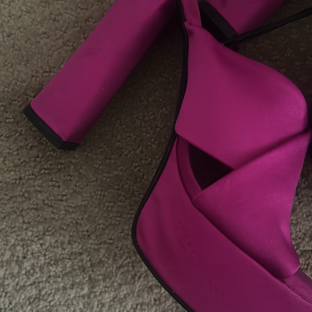 Zara Pink Heeled Mules nwt - Picture 4 of 4